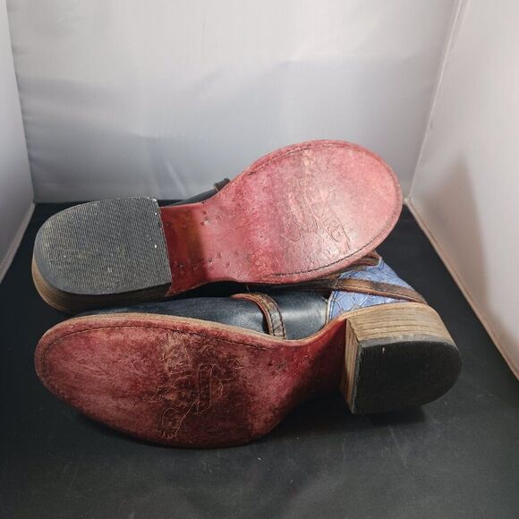 Freebird by Steven Stair Navy Blue Leather Ankle Boot size 6 - Picture 9 of 12